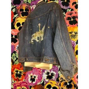Tiger Talisman Denim Jacket – Bejeweled Embroidered Statement Piece